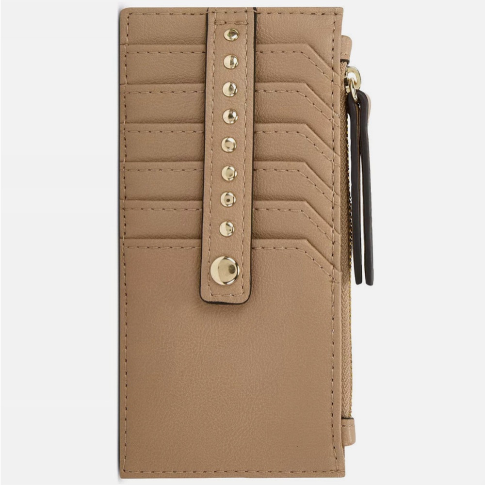 I.n.c. International Concepts Tan Card Holder with Coin Compartment
